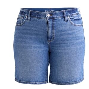 Terra & Sky Plus Size Bermuda Shorts 9" Inseam Size 26 W